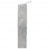 Szafka z lustrem do łazienki Betonowy szary 60 x 14.5 x 70 cm