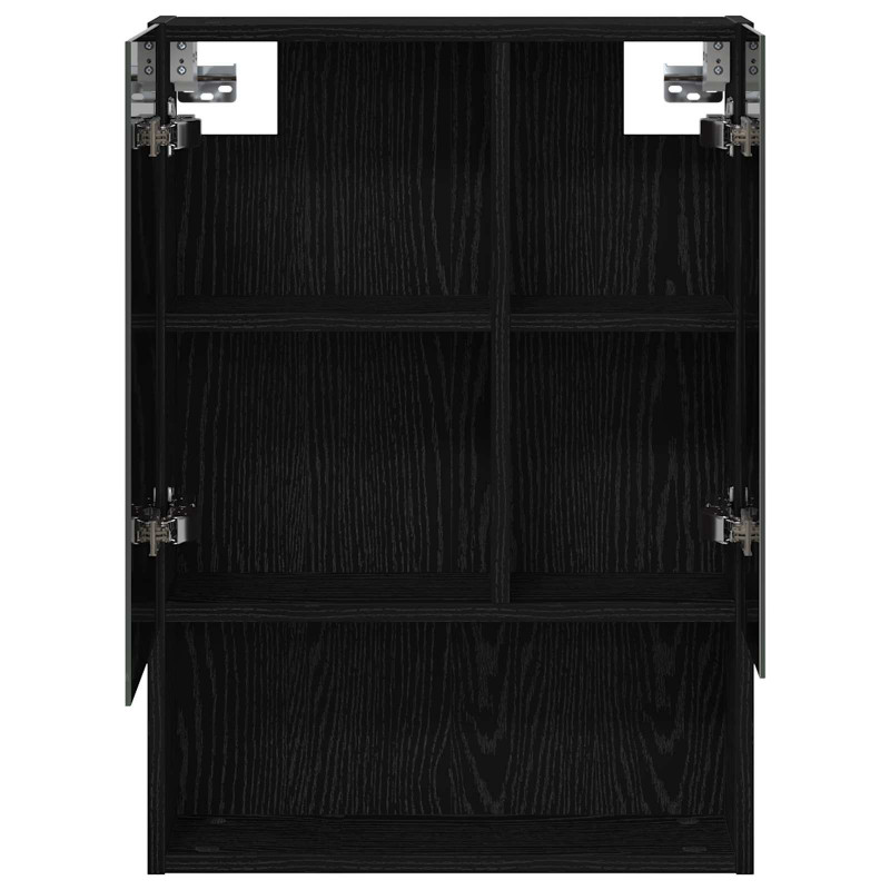 Szafka z lustrem do łazienki Czarny Dąb 50 x 14,5 x 70 cm