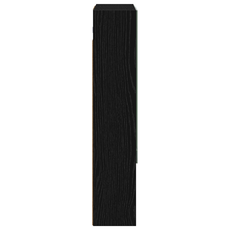 Szafka z lustrem do łazienki Czarny Dąb 50 x 14,5 x 70 cm