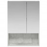 Szafka z lustrem do łazienki Betonowy szary 50 x 14,5 x 70 cm