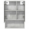 Szafka z lustrem do łazienki Betonowy szary 50 x 14,5 x 70 cm