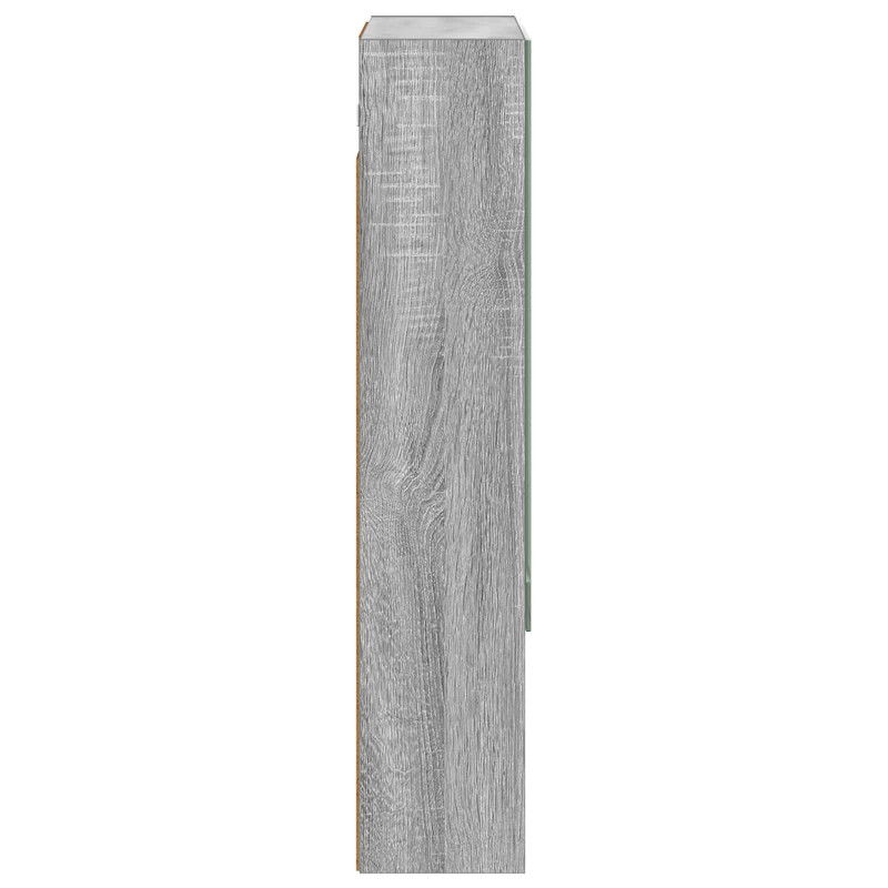 Szafka z lustrem do łazienki Szary Sonoma 50 x 14,5 x 70 cm