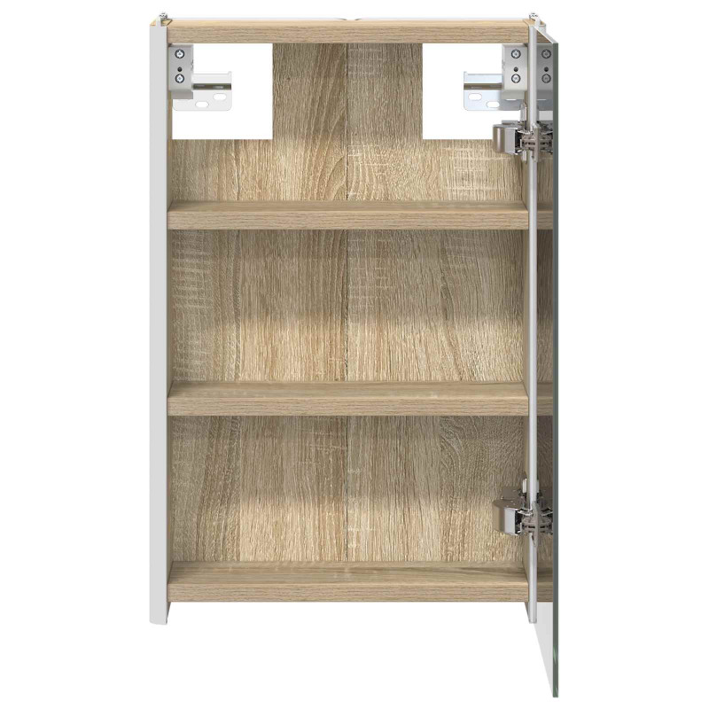Szafka z lustrem do łazienki Dąb Sonoma 33 x 11,5 x 50 cm