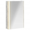 Szafka z lustrem do łazienki Betonowy szary 33 x 11,5 x 50 cm