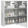 Szafka z lustrem do łazienki Betonowy szary 33 x 11,5 x 50 cm