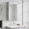 Szafka z lustrem do łazienki Betonowy szary 33 x 11,5 x 50 cm