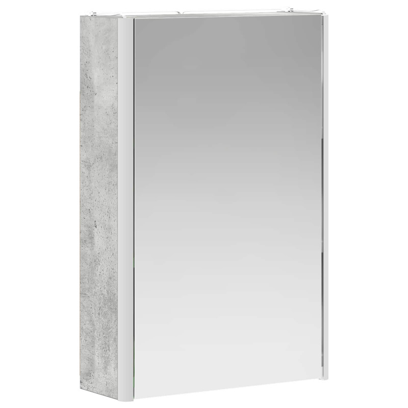Szafka z lustrem do łazienki Betonowy szary 33 x 11,5 x 50 cm