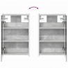 Szafka z lustrem do łazienki Betonowy szary 33 x 11,5 x 50 cm
