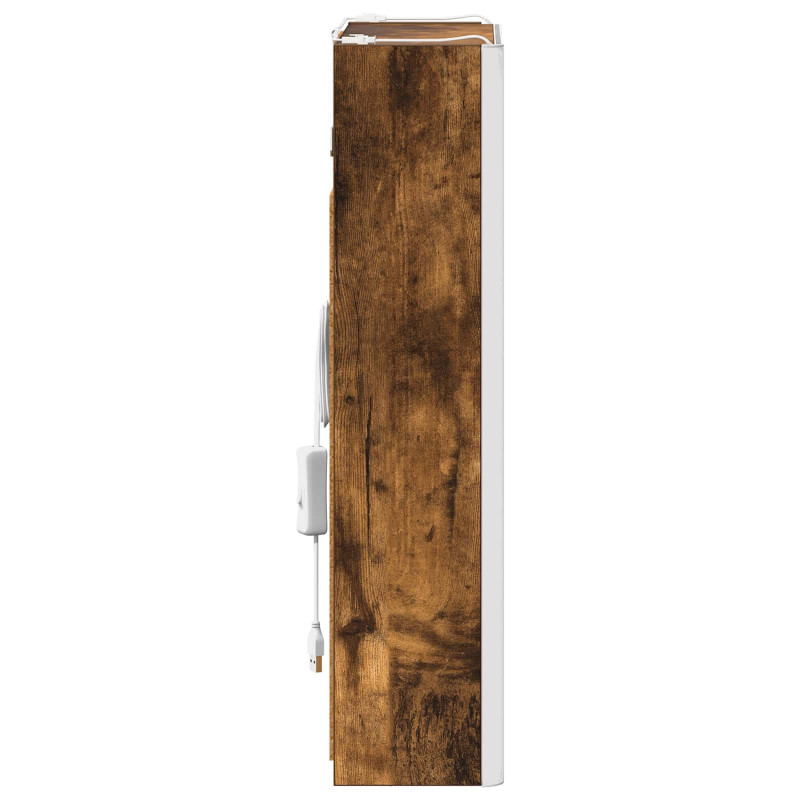 Szafka z lustrem do łazienki Dąb wędzony 33 x 11,5 x 50 cm