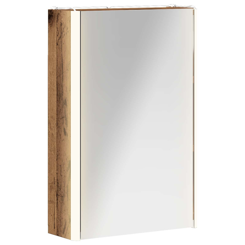 Szafka z lustrem do łazienki Stare drewno 33 x 11,5 x 50 cm