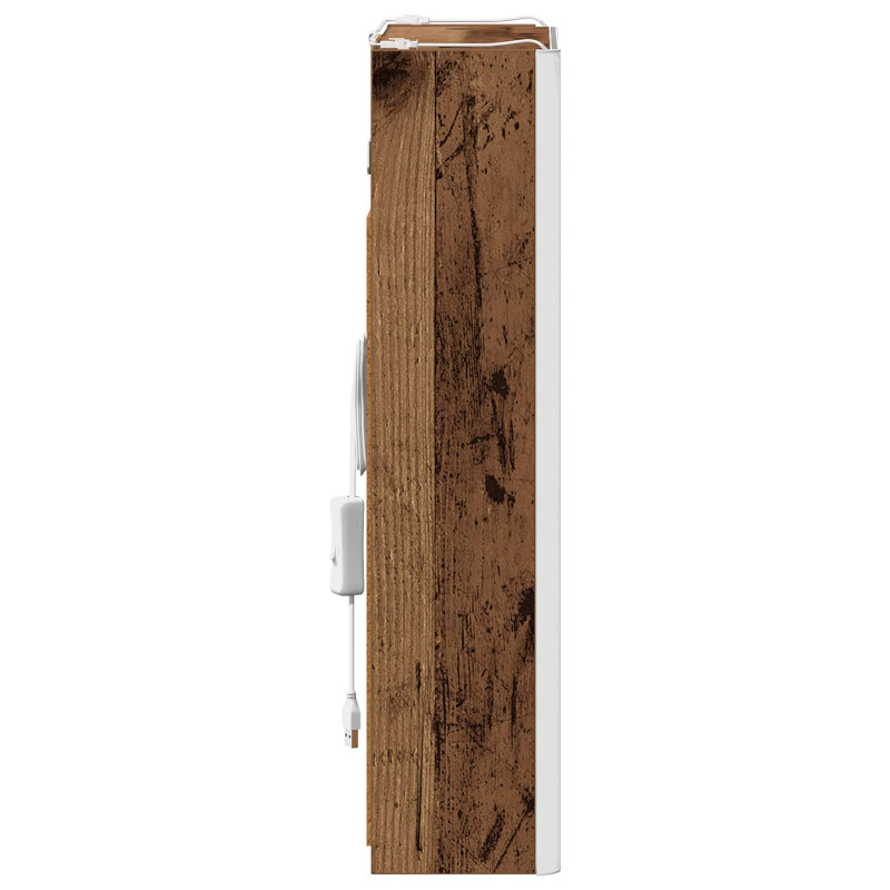 Szafka z lustrem do łazienki Stare drewno 33 x 11,5 x 50 cm