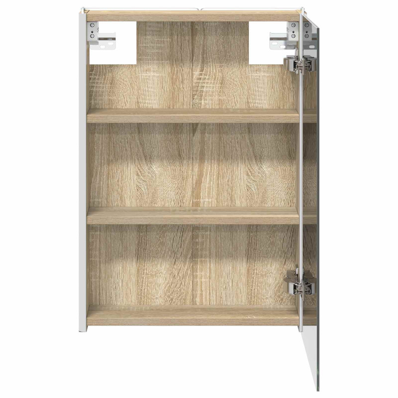 Szafka z lustrem do łazienki Dąb Sonoma 43 x 11,5 x 60,5 cm