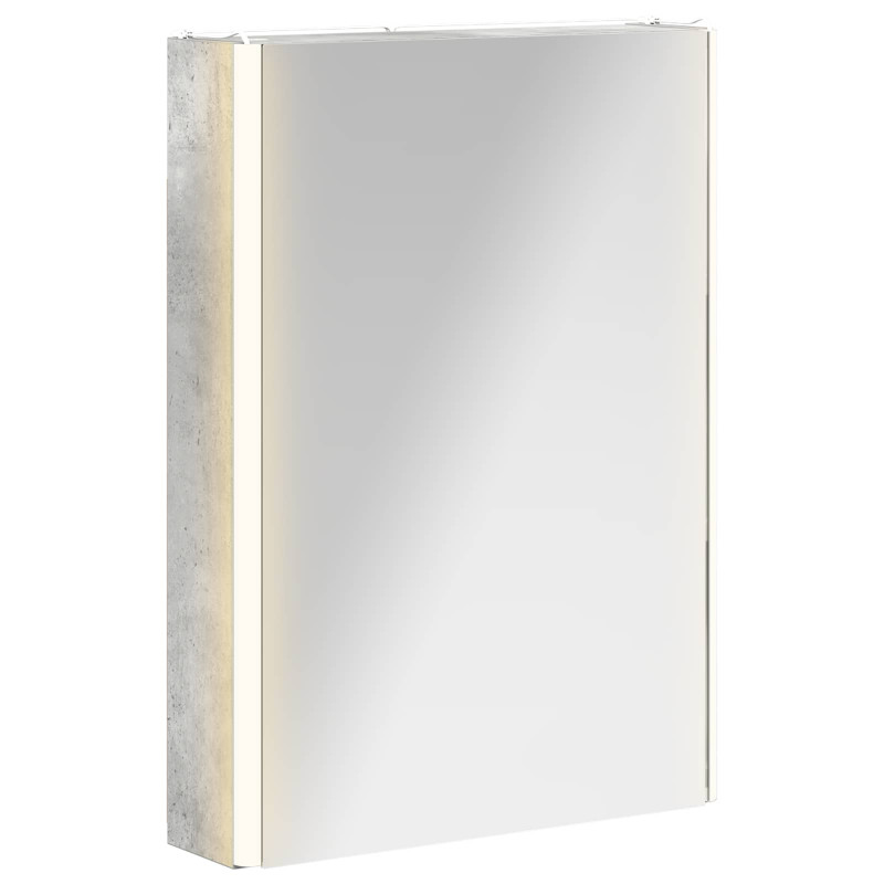 Szafka z lustrem do łazienki Betonowy szary 43 x 11,5 x 60,5 cm