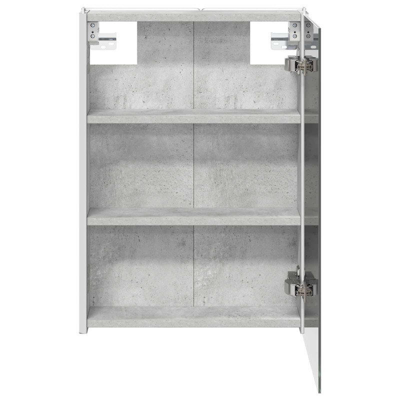 Szafka z lustrem do łazienki Betonowy szary 43 x 11,5 x 60,5 cm