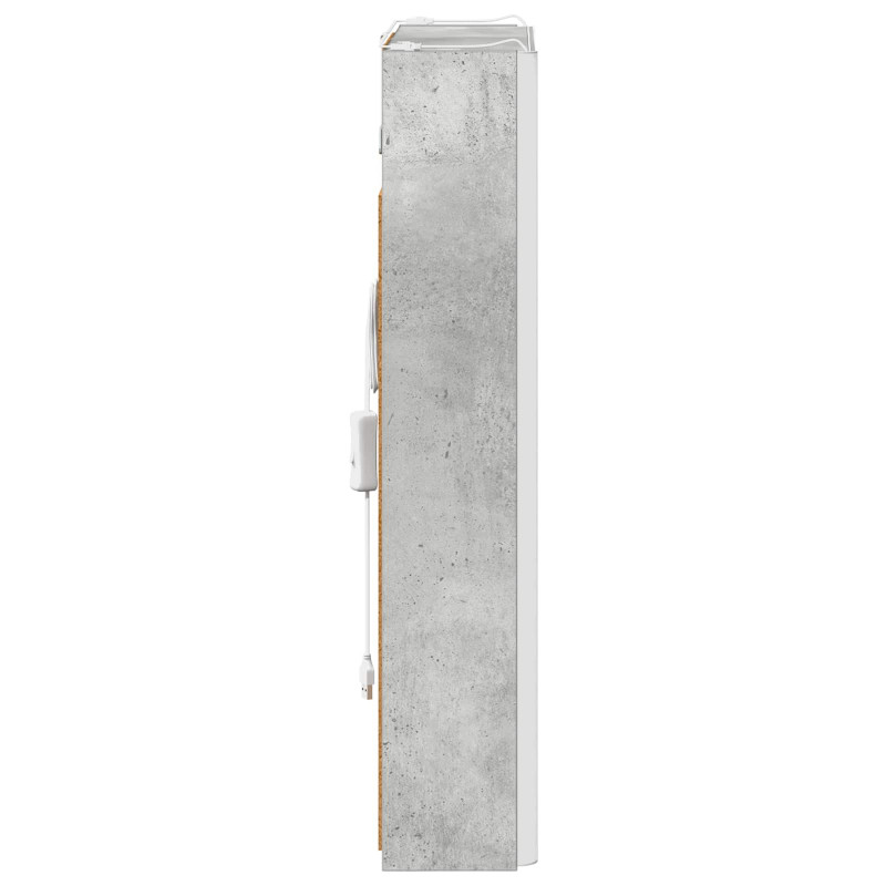 Szafka z lustrem do łazienki Betonowy szary 43 x 11,5 x 60,5 cm