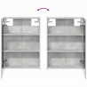 Szafka z lustrem do łazienki Betonowy szary 43 x 11,5 x 60,5 cm