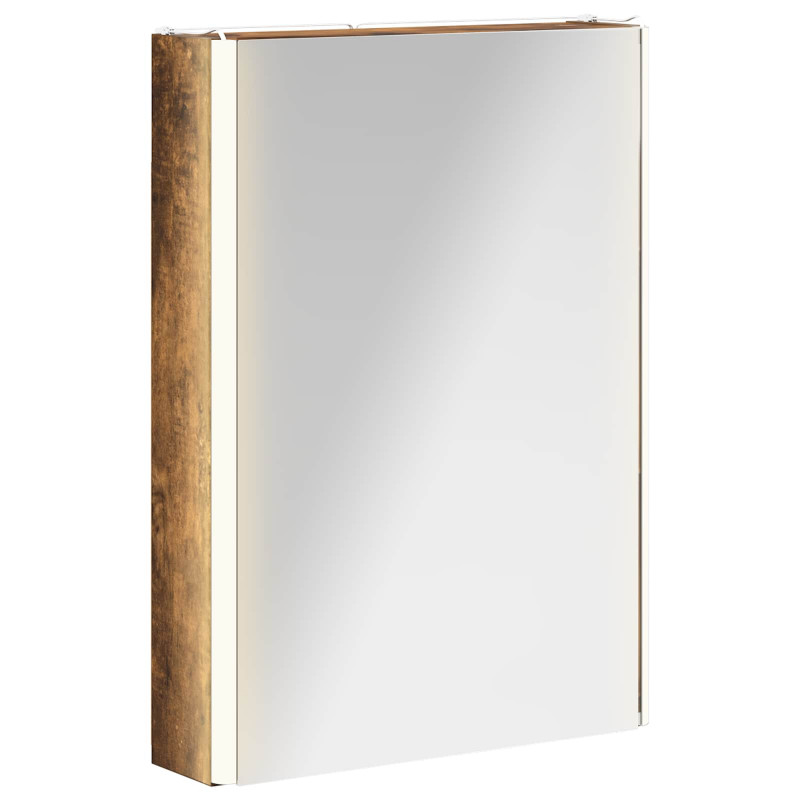 Szafka z lustrem do łazienki Dąb wędzony 43 x 11,5 x 60,5 cm