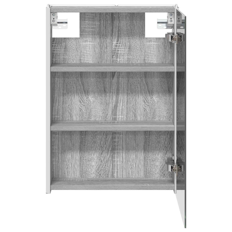 Szafka z lustrem do łazienki Szary Sonoma 43 x 11,5 x 60,5 cm