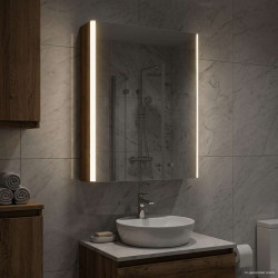 Szafka z lustrem do łazienki Stare drewno 43 x 11,5 x 60,5 cm