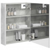 Szafka z lustrem do łazienki Betonowy szary 53,5 x 15,5 x 70 cm
