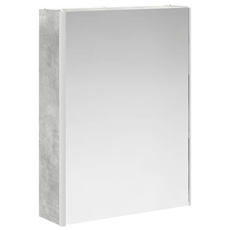 Szafka z lustrem do łazienki Betonowy szary 53,5 x 15,5 x 70 cm