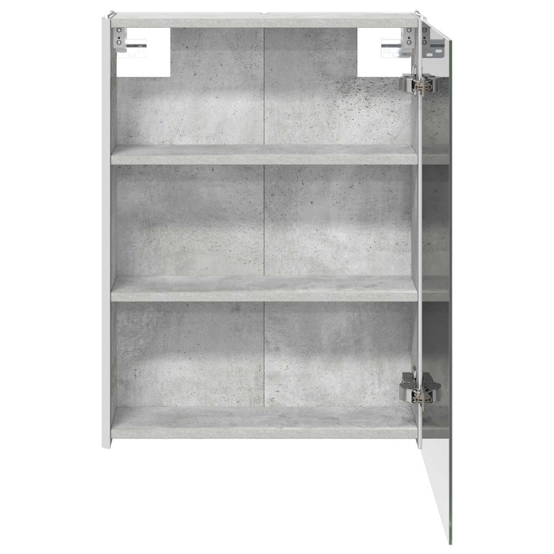 Szafka z lustrem do łazienki Betonowy szary 53,5 x 15,5 x 70 cm