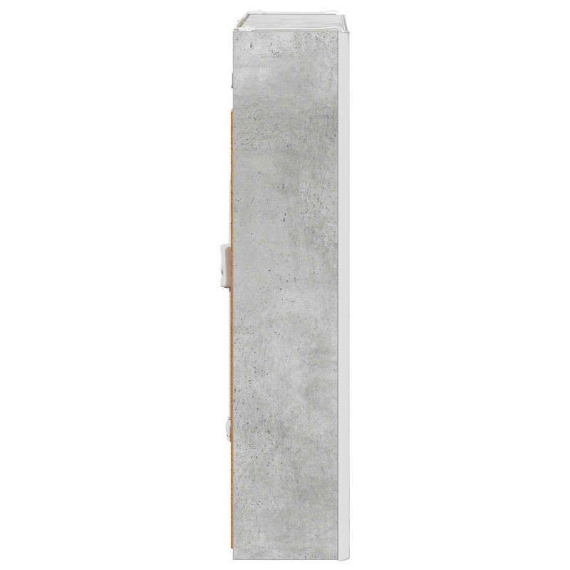 Szafka z lustrem do łazienki Betonowy szary 53,5 x 15,5 x 70 cm