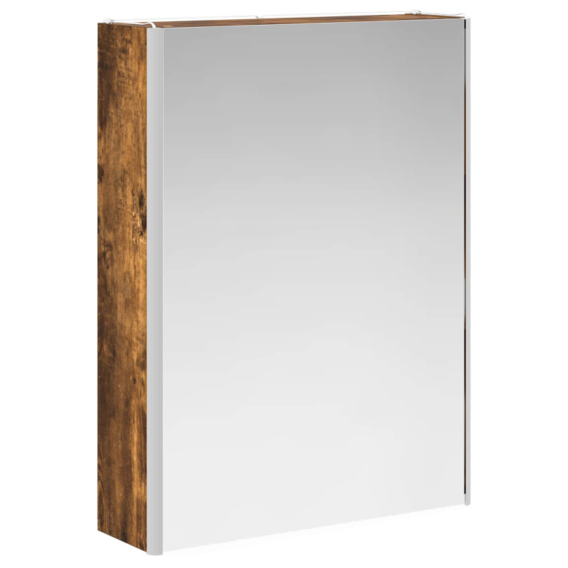 Szafka z lustrem do łazienki Dąb wędzony 73.5 x 15.5 x 70 cm