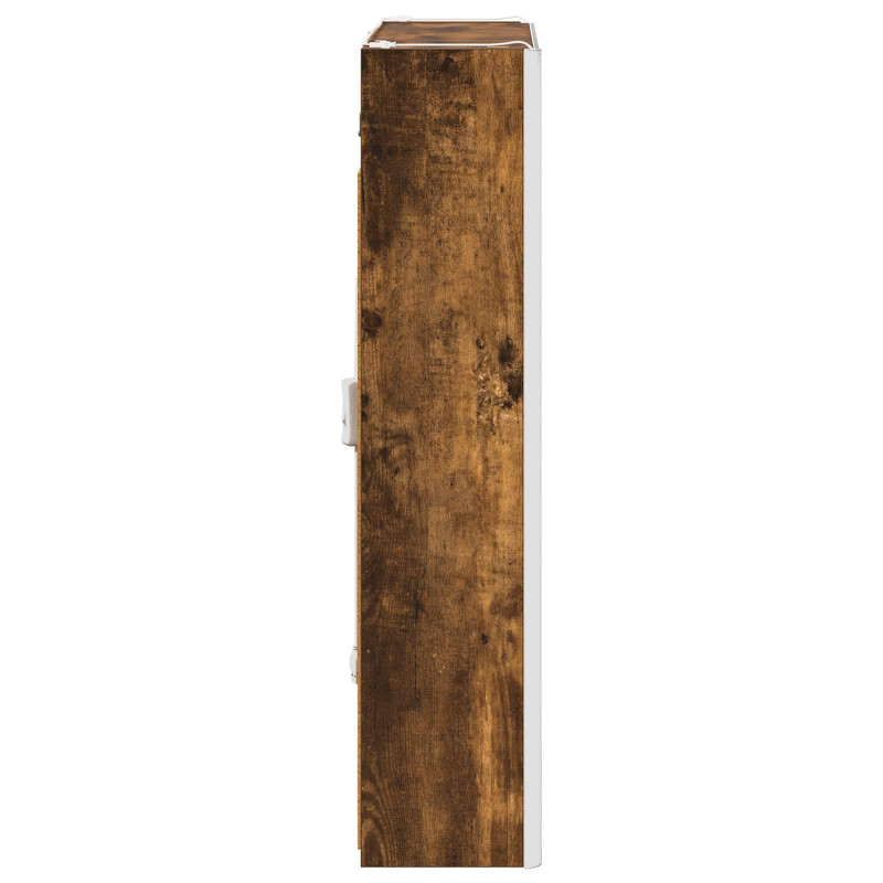Szafka z lustrem do łazienki Dąb wędzony 73.5 x 15.5 x 70 cm
