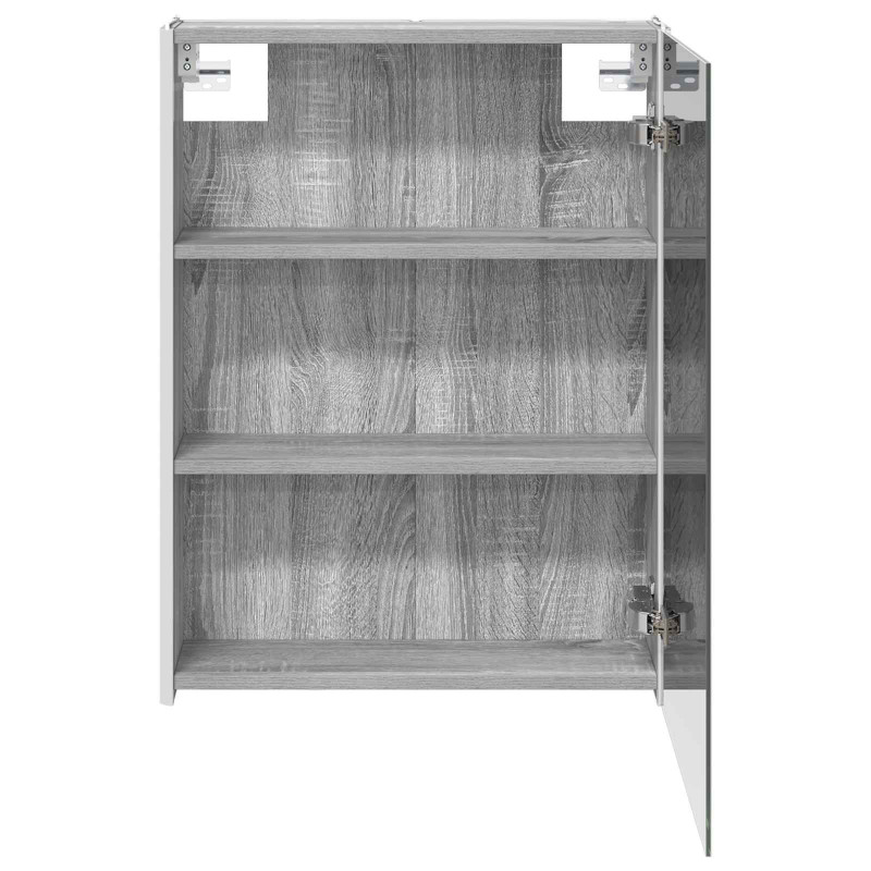 Szafka z lustrem do łazienki Szary Sonoma 53,5 x 15,5 x 70 cm