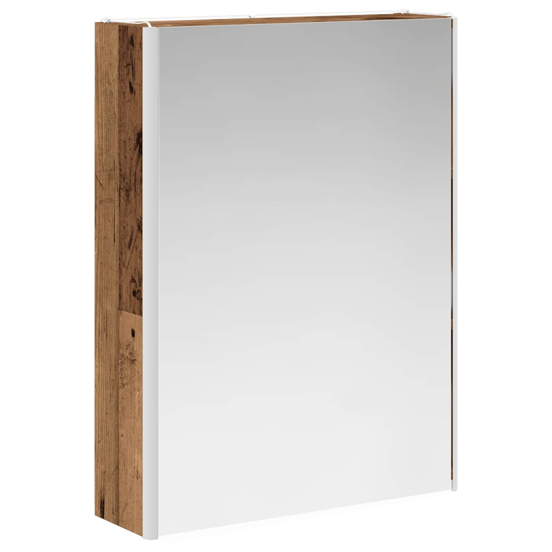 Szafka z lustrem do łazienki Stare drewno 53,5 x 15,5 x 70 cm