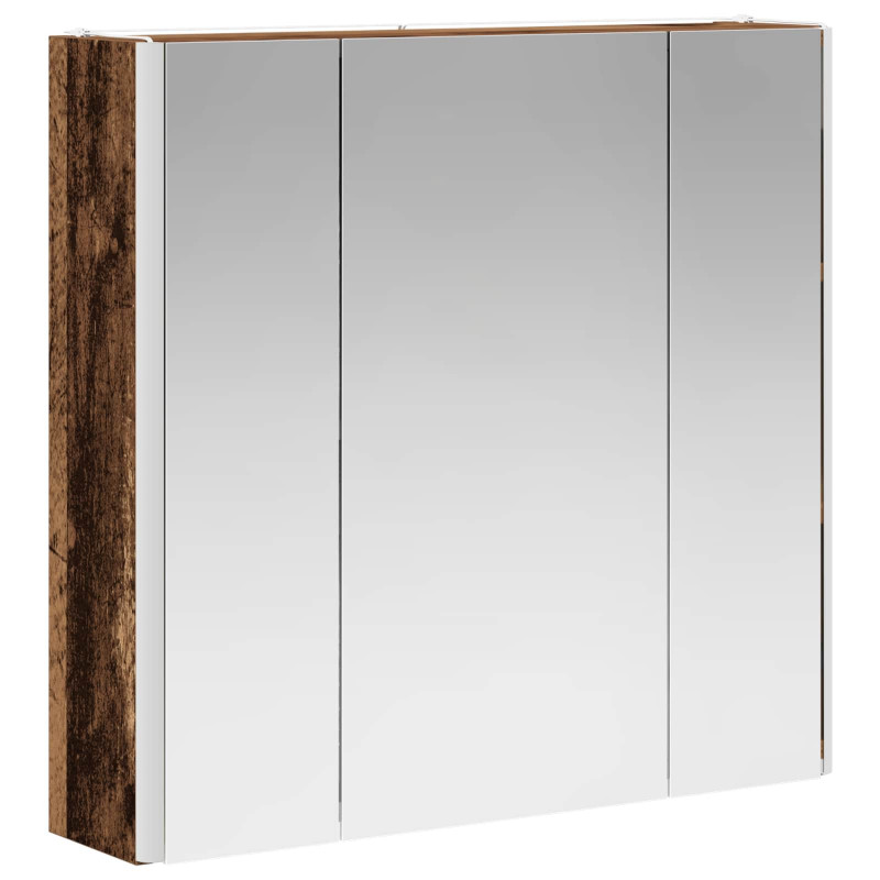 Szafka z lustrem do łazienki Stare drewno 63,5 x 15,5 x 60,5 cm