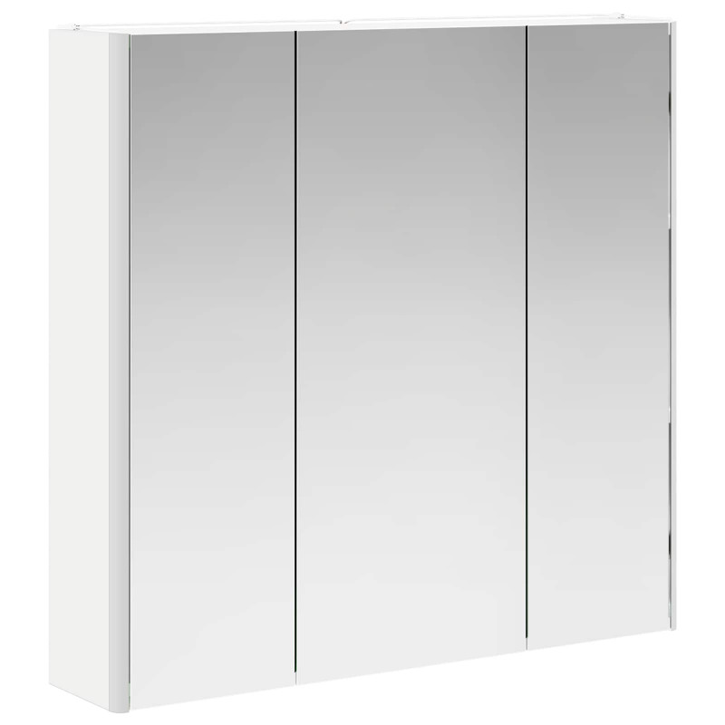 Szafka z lustrem do łazienki z półką Biały 73.5 x 15.5 x 70 cm