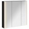Szafka z lustrem do łazienki Czarny Dąb 73.5 x 15.5 x 70 cm