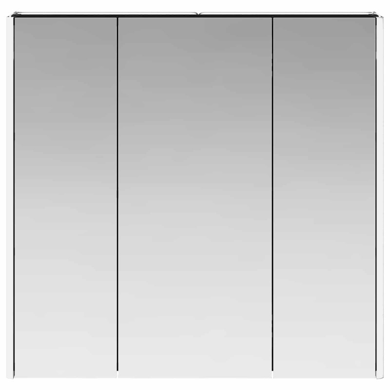 Szafka z lustrem do łazienki Czarny Dąb 73.5 x 15.5 x 70 cm