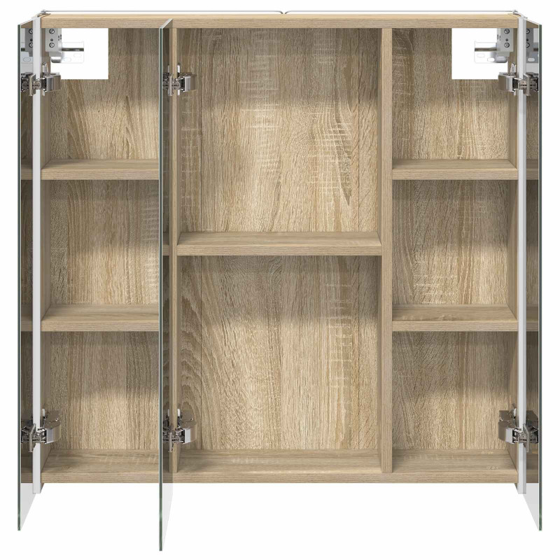 Szafka z lustrem do łazienki Dąb Sonoma 73.5 x 15.5 x 70 cm