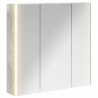 Szafka z lustrem do łazienki Betonowy szary 73.5 x 15.5 x 70 cm