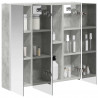Szafka z lustrem do łazienki Betonowy szary 73.5 x 15.5 x 70 cm