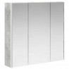 Szafka z lustrem do łazienki Betonowy szary 73.5 x 15.5 x 70 cm