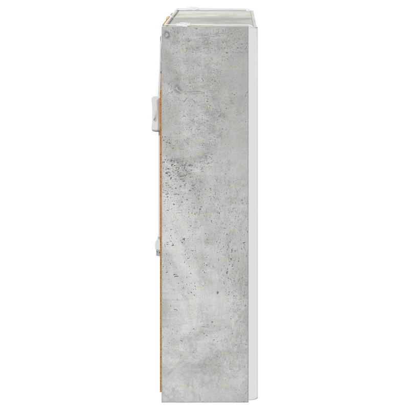 Szafka z lustrem do łazienki Betonowy szary 73.5 x 15.5 x 70 cm