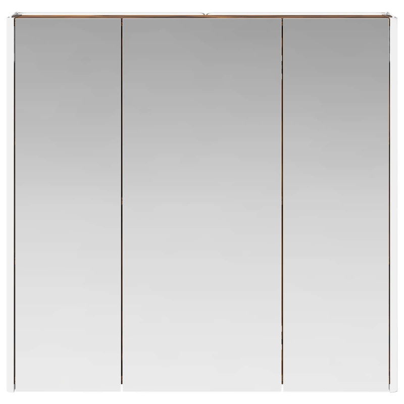 Szafka z lustrem do łazienki Dąb wędzony 73.5 x 15.5 x 70 cm