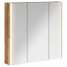 Szafka z lustrem do łazienki Stare drewno 73.5 x 15.5 x 70 cm