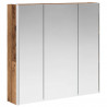 Szafka z lustrem do łazienki Stare drewno 73.5 x 15.5 x 70 cm