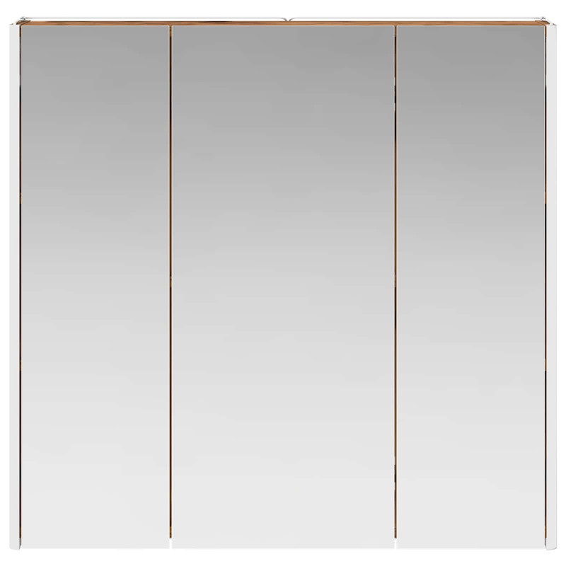 Szafka z lustrem do łazienki Stare drewno 73.5 x 15.5 x 70 cm