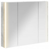 Szafka z lustrem do łazienki Betonowy szary 83,5 x 15,5 x 70 cm