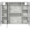Szafka z lustrem do łazienki Betonowy szary 83,5 x 15,5 x 70 cm