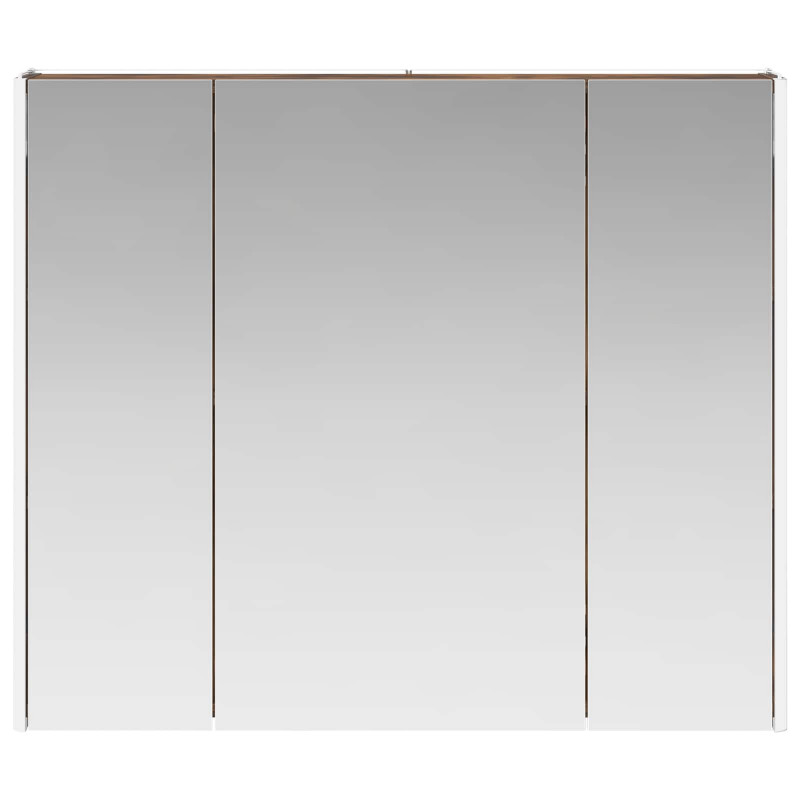 Szafka z lustrem do łazienki Dąb wędzony 83,5 x 15,5 x 70 cm