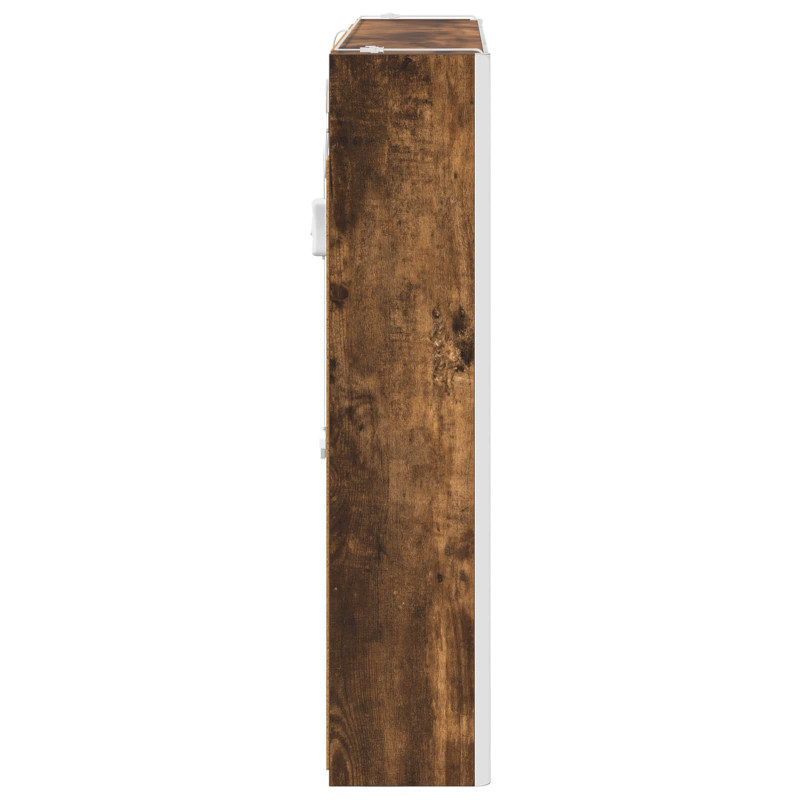 Szafka z lustrem do łazienki Dąb wędzony 83,5 x 15,5 x 70 cm