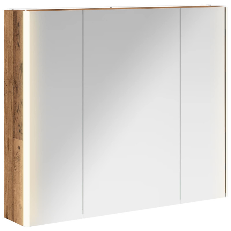 Szafka z lustrem do łazienki Stare drewno 83,5 x 15,5 x 70 cm