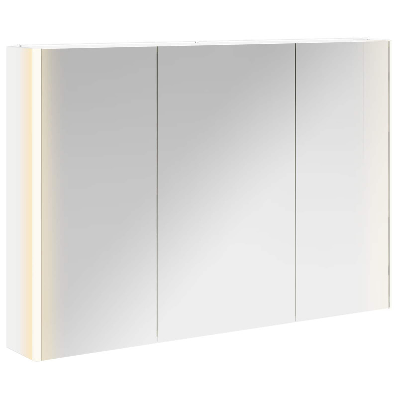 Szafka z lustrem do łazienki Biały 103,5 x 15,5 x 70 cm